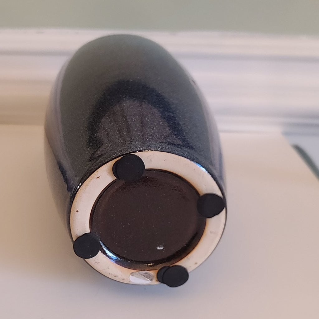 Asymmetrical Mid-Century Modern Style Glazed Stoneware Vase